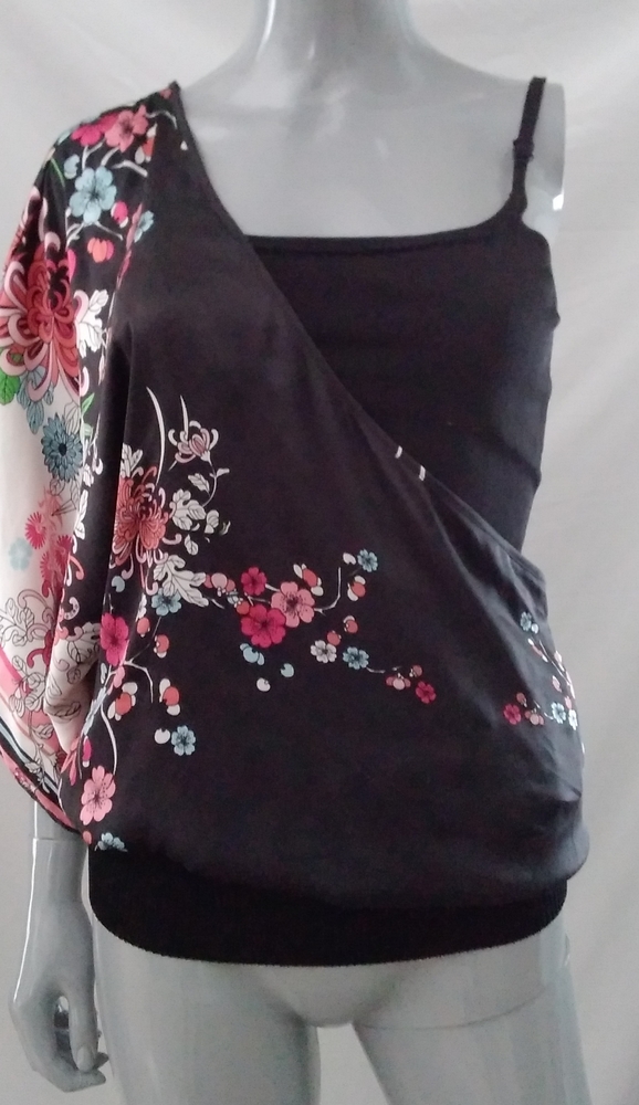 Bebe Sleeveless top with single shoulder
